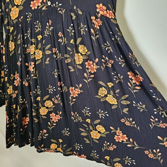 NEVER WORN ALTAR'D STATE FLORAL BELL SLEEVES BOHO BABYDOLL STYLE SHORT DRESS SM - Picture 7 of 16